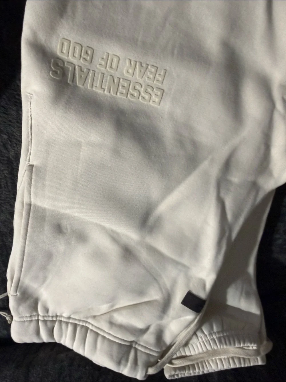 Fear of God Essentials Men's Cream/Drawstring Sweatpants